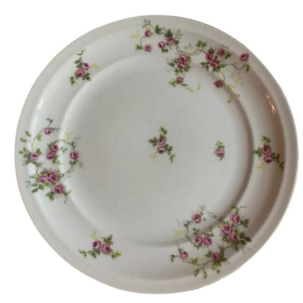 10"‎ Ceramic Plate with Floral Design. Made in Occupied Japan
